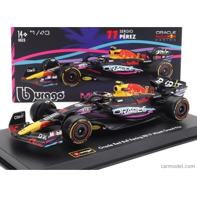 Bburago Red bull F1 Rb19 Team Oracle Red Bull Racing N 11 1:43 tmavomodrá