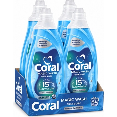 Coral prací gel Magic Wash Sport a syntetika 4 x 54 PD