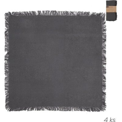 Orion Servírovací ubrousky bavlna šedá 4 ks 45x45cm