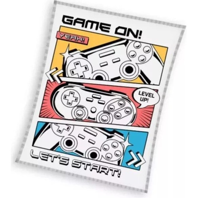 Carbotex Одеяло с щампа на конзола за игри - 150 x 200 см (KNL236019-KOC)