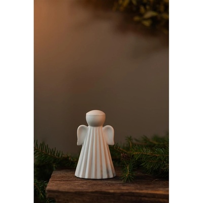 STOREFACTORY Keramický anjel SAGA stredný V.9cm biely