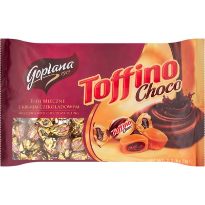 Goplana Toffino Choco Mliečne toffi s čokoládovým krémom 1 kg