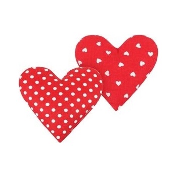 Bellatex Tvarovaný vankúš Srdce ​ červená 18x20 2ks