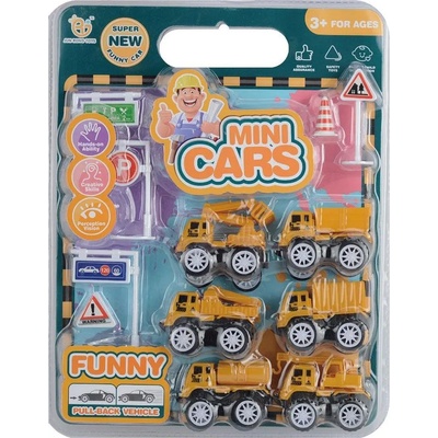 Raya Toys Игрален комплект Raya Toys - Строителни машини с пътни знаци (508122237)