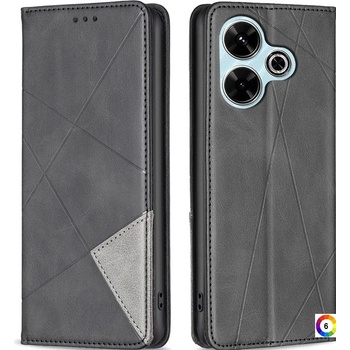 Xiaomi Redmi 13 5G / 13 4G Magnetic Wallet Кожен Калъф и Протектор