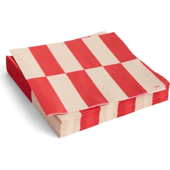 Hay Pattern Салфетки 33 x 33 см червено-кремаво каре, 20 бр (AE732-E139-AN87)