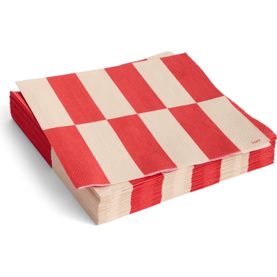 Hay Pattern Салфетки 33 x 33 см червено-кремаво каре, 20 бр (AE732-E139-AN87)