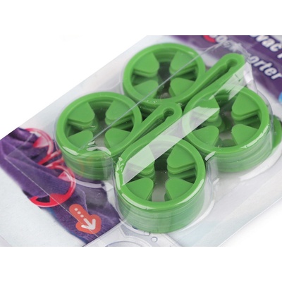 Párovač ponožek 40x60mm zelená 1 blistr – Zbozi.Blesk.cz