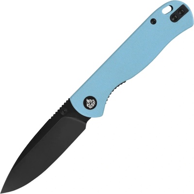QSP Knife Ferret Nitro V, black, Sky blue G10 QS170-B2