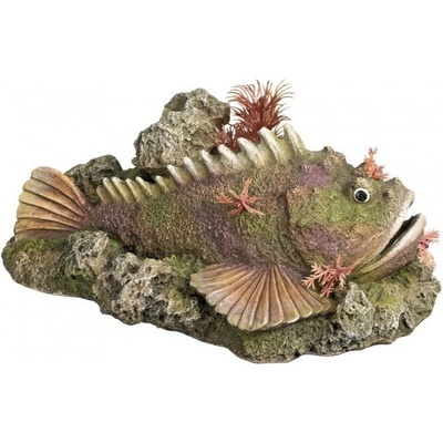 Nobby Stone Fish With Plants 21x14,5x9 cm