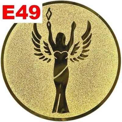 Emblém E49 VIKTORKA umístění na sportovní pohár nebo medaili 50 mm