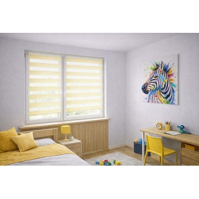 Zebra-shop Den a noc Mini Standard žlutá BH 31 150 x 108 cm bílá