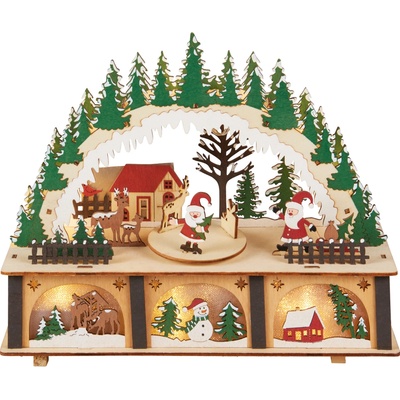 LIVARNO home Dřevěný LED domek s pohyblivými figurkami vánoční oblouk – Zboží Dáma LIVARNO home Dřevěný LED domek s pohyblivými figurkami vánoční oblouk – Zboží Dáma