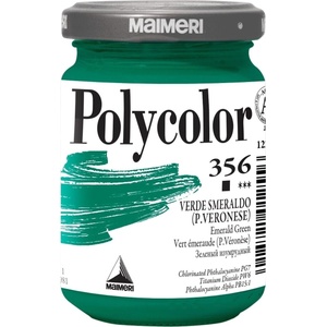 Maimeri Vynil Polycolor АКРИЛНА боя Emerald Green 356 140 ml 1 бр (M1220356)