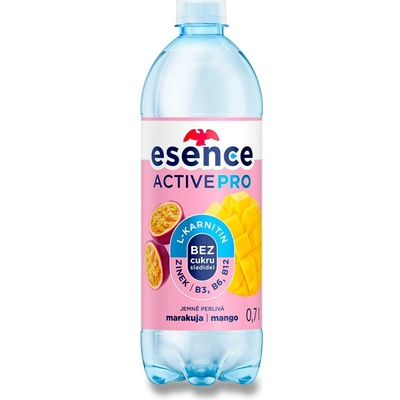 Mattoni Esence Active Pro jemné perlivá minerální voda maracuja a mango 0,7 l