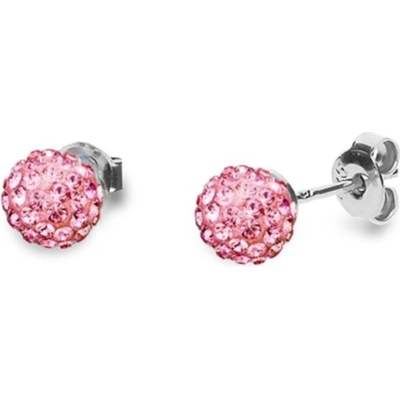 Spark růžové se Swarovski Elements kulička Rose 8110
