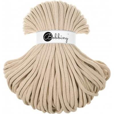 Bobbiny bavlněná šňůra JUMBO 9mm Warm beige