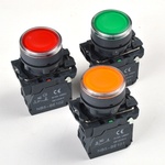 Taxnele 22mm водоустойчив моментен LED бутон SB5 LA68S XB5 AW33B5 1NO 1NC AC/DC 24V AC 220V (XB5-AW3561)