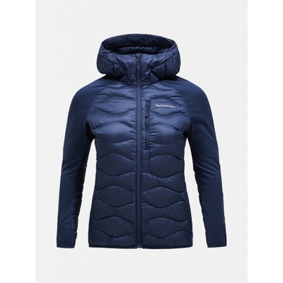 Peak Performance W Helium Down Hybrid Hood modrá