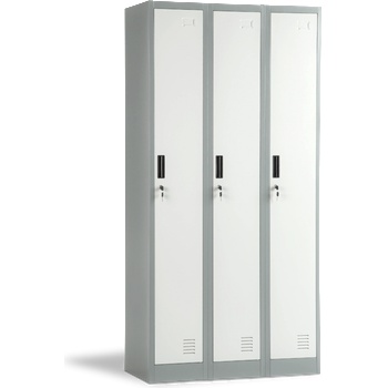 Carmen Метален шкаф cr-1242 j lux - сив / тъмносив