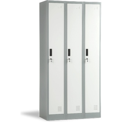 Carmen Метален шкаф cr-1242 j lux - сив / тъмносив