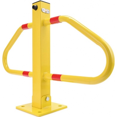 VERDA Sklopná zamykací parkovací zábrana typ T na klíč 48 cm SN1824 žlutá – Zboží Mobilmania