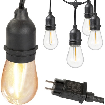 Verk 12300 LED VenkovníImitaceační řetěz girlanda 20 žárovek IP44 20 m