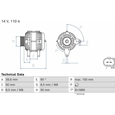 Alternátor BOSCH 0 986 084 930