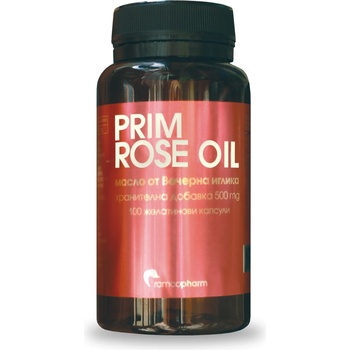 Ramcopharm Масло от вечерна иглика Ramcopharm Prim rose oil 100 капсули х 500 мг (3800205361688)
