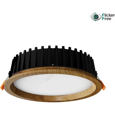 APLED - LED Лампа RONDO WOODLINE LED/12W/230V 4000K Ø 20 см дъб масивнo дървo (AP0175)