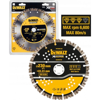 DeWALT Diamantový kotouč 230 x 22,23 mm na betonu / železobeton DT40260