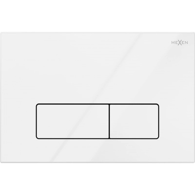 Mexen Fenix 13 бутон за промиване Slim, бял лъскав - 601300 (601300)