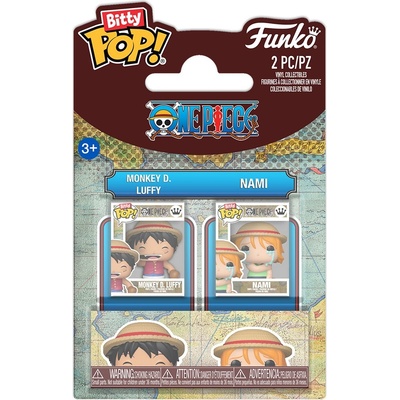 Funko Комплект мини фигури Funko Bitty POP! Animation: One Piece - Monkey D. Luffy & Nami (112843)