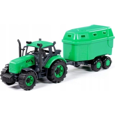Wader Polesie Traktor Progress s přívěsem zelený
