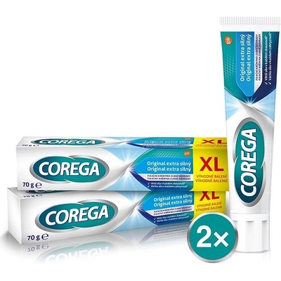 Corega Fixační krém XL extra silný 2 x 70 g – Zbozi.Blesk.cz