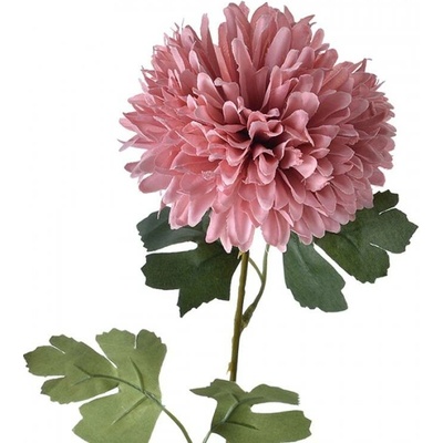 Umělá květina růžová chryzantéma – 54 cm