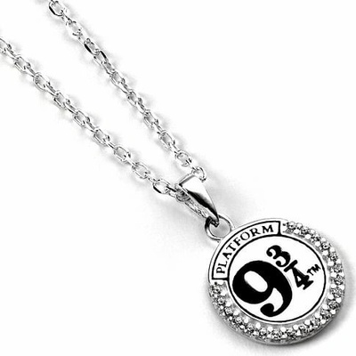 Carat Shop Stříbrný náhrdelník Harry Potter nástupiště 9 a 3/4 s krystaly BHPSN011