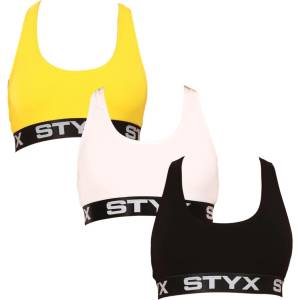 Styx Комплект от три - дамски спортен бюстгалтер Styx sport многоцветен Styx | Mnogotsveten | ЖЕНИ | S