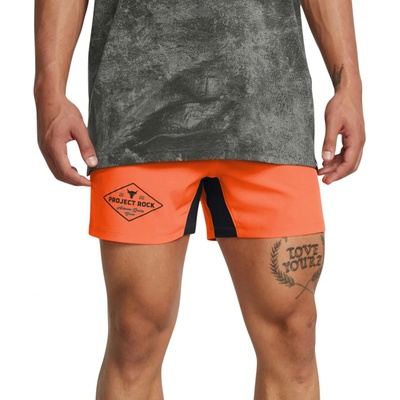 Under Armour Project Rock Ultimate 5" Training Short E M 1387773-800 orange