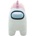 Плюшена фигура YuMe Games: Among Us - White Crewmate with Unicorn Hat, 30 cm (TOY-0013)
