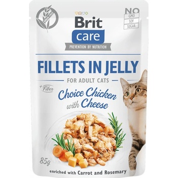 Brit Care Cat Fillets in Jelly Choice Chicken with Cheese 24 x 85 g