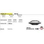  КАТАЛИЗАТОР -138 / 03-ф60 /до 5000 куб. L-380 ('650138)
