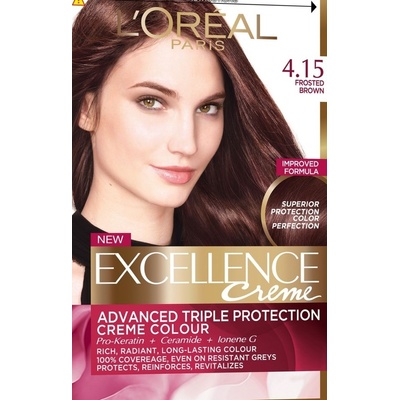 L'Oréal Excellence Creme Triple Protection 4,15 Frosted Brown 48 ml