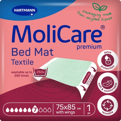 MoliCare Bed Mat 7 kapek Textilní se záložkami 75x85 – Zboží Dáma