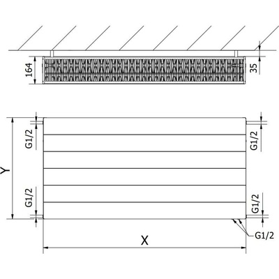 Mexen Line CVL33 W633L-060-120-70 600 mm x 1200 mm černý