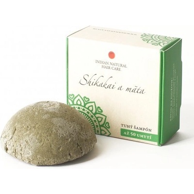 Indian Natural Hair Care Shikakai a máta tuhý šampon pro normální až mastné vlasy se sklonem k lupům 60 g