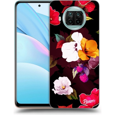 Pouzdro Picasee silikonové Xiaomi Mi 10T Lite - Flowers and Berries černé