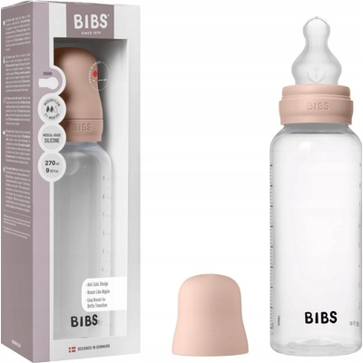 Bibs antikoliková fľaša so silikón cumlíkom Blush 270ml