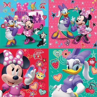 Educa v kufříku Minnie a Daisy 4v1 12,16,20,25 dielov