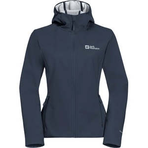 Jack Wolfskin Дамско софтшел яке Jack Wolfskin Women's Bornberg Hoody Softshell jacket - Midnight Sky / Grey - размер XS (103-2184-0411)